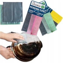 Druciane ściereczki ŚCIERKA Magiczna stalowa 31x31cm czyścik druciak 2szt