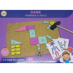 Gra przybijanka MŁOTEK GWOŹDZIE SZABLONY PLANSZA