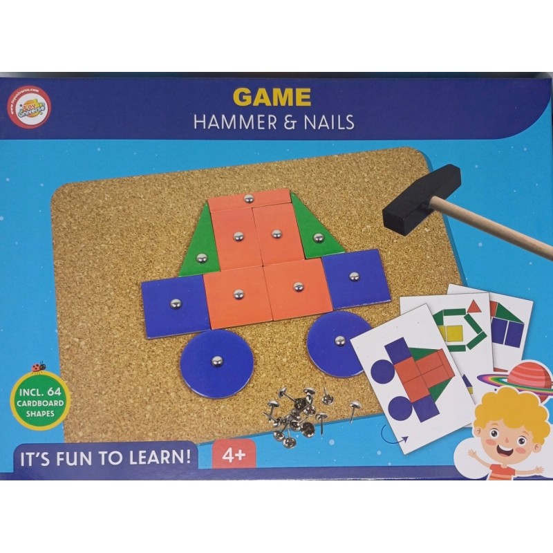 Gra przybijanka MŁOTEK GWOŹDZIE SZABLONY PLANSZA