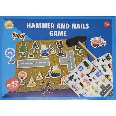 Gra przybijanka MŁOTEK GWOŹDZIE SZABLONY PLANSZA