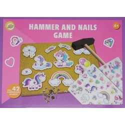 Gra przybijanka MŁOTEK GWOŹDZIE SZABLONY PLANSZA