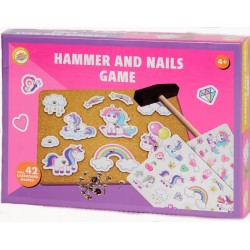 Gra przybijanka MŁOTEK GWOŹDZIE SZABLONY PLANSZA