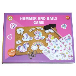Gra przybijanka MŁOTEK GWOŹDZIE SZABLONY PLANSZA