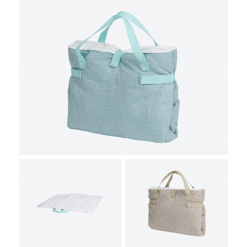 Legowisko Podróżne dla Psa Kota 80x60cm Miękkie Składana Torba