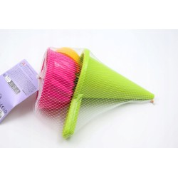 Foremki do piasku Zestaw foremek do piaskownicy i na plażę / Ciasto + Lejek