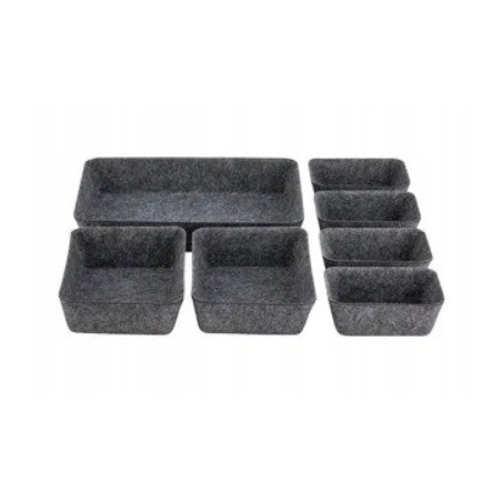 Livarno home Organizer filcowy, zestaw 7 elementów (szary) Z recyklingu