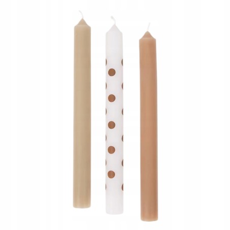 ŚWIECZKI STOŁOWE X 3 Dom Stół Dekoracja Kolacja Przyjęcie