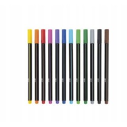 Marker dekoracyjny wielokolorowy United Office 12 szt.
