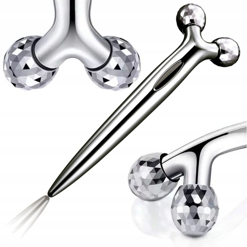 Masażer roller do masażu twarzy pod oczy szyi podbródka przeciwzmarszczkowy