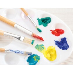 DREWNIANY ZESTAW PĘDZLI Z NATURALNEGO WŁOSIA 12szt