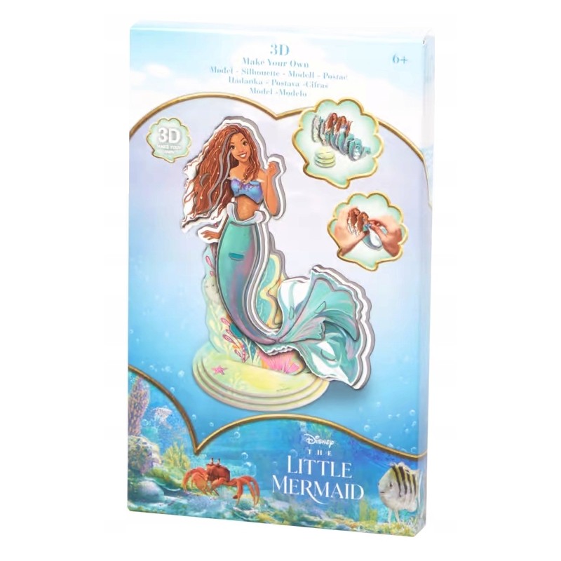 Figurka 3D ARIEL, stwórz własną figurkę Mała Syrenka, DIY
