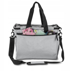 TORBA na akcesoria krawieckie torba dziewiarska 39 x 27 x 29 cm Szara